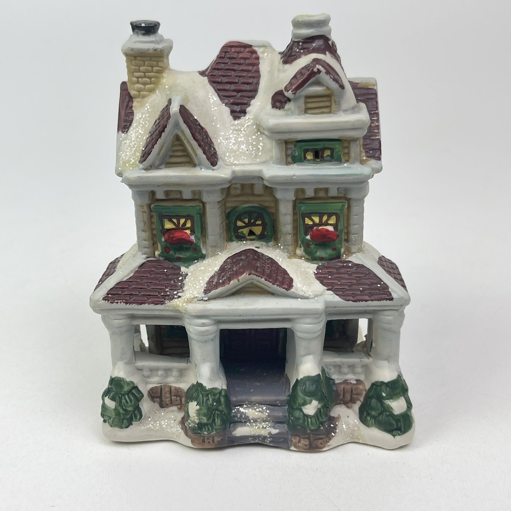 Old Time Pottery Holiday Victorian Porcelain For Light House Christmas Village